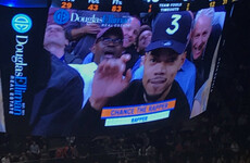 The most ludicrous caption was given to Chance The Rapper at a basketball game last night