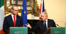 Boris Johnson and Simon Coveney weren't singing from the same hymn sheet in Dublin this morning