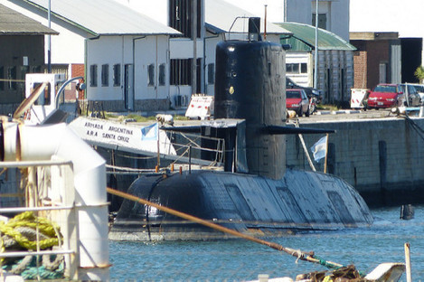 The ARA Santa Cruz, a similar submarine to the San Juan.