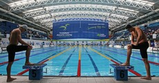 Your almost symmetrical picture from the national swimming championships... of the day