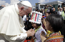 Pope Francis arrives in Myanmar on high-stakes visit