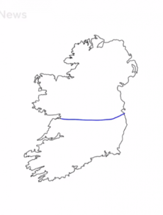 What happened when British people were asked to draw the Irish border