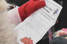 Photographers caught sight of Prince George's Santa list today and he simply wants a 'police car'