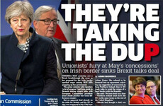 'DUP-ed', 'May humiliated': How UK papers reacted to the last-minute block on Irish border deal