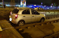 Driver arrested after car found on Luas tracks