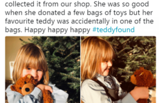 SVP saved the day by launching a plea to find a teddy bear that was accidentally donated to them