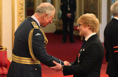 Ed Sheeran 'breached royal protocol' by touching Prince Charles' arm in Buckingham Palace yesterday... it's The Dredge