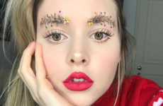 We dare you to wear these 'Christmas tree brows' to your work Christmas party
