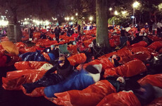 Sir Bob Geldof among 8,000 who slept out in freezing Edinburgh to raise money for homelessness