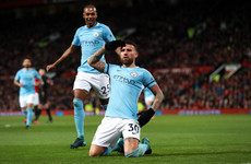 Brilliant Otamendi volley extends Manchester City's lead to 11 points in derby win