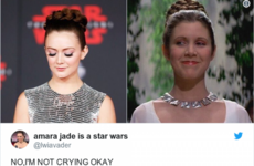 Billie Lourd paid tribute to her mother Carrie Fisher at the premiere of Star Wars: The Last Jedi