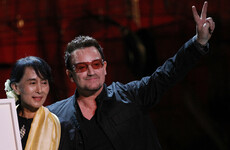 U2 write letter supporting the Freedom of Dublin being stripped from Aung San Suu Kyi