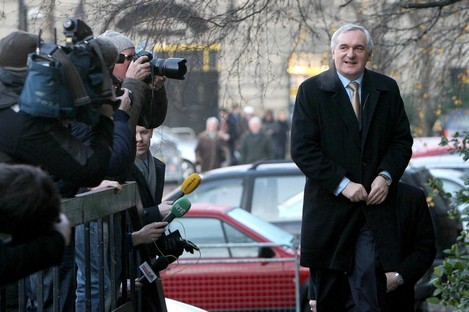 Bertie Ahern arrives to give evidence at the Mahon Tribunal in December 2007