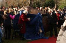 Michael D Higgins unveiled The People's Acorn in Áras an Uachtaráin today
