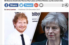 Ed Sheeran responded to a poll that said young people want him to become the next UK Prime Minister... it's the Dredge