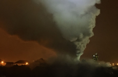 A fire has broken out at a building site in Balbriggan