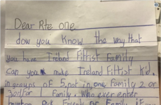 RTÉ are searching for a little girl from Castleknock who wrote them an adorable letter about Ireland's Fittest Family