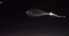 'A UFO?' - SpaceX rocket launch puzzles Californians as it streams into space