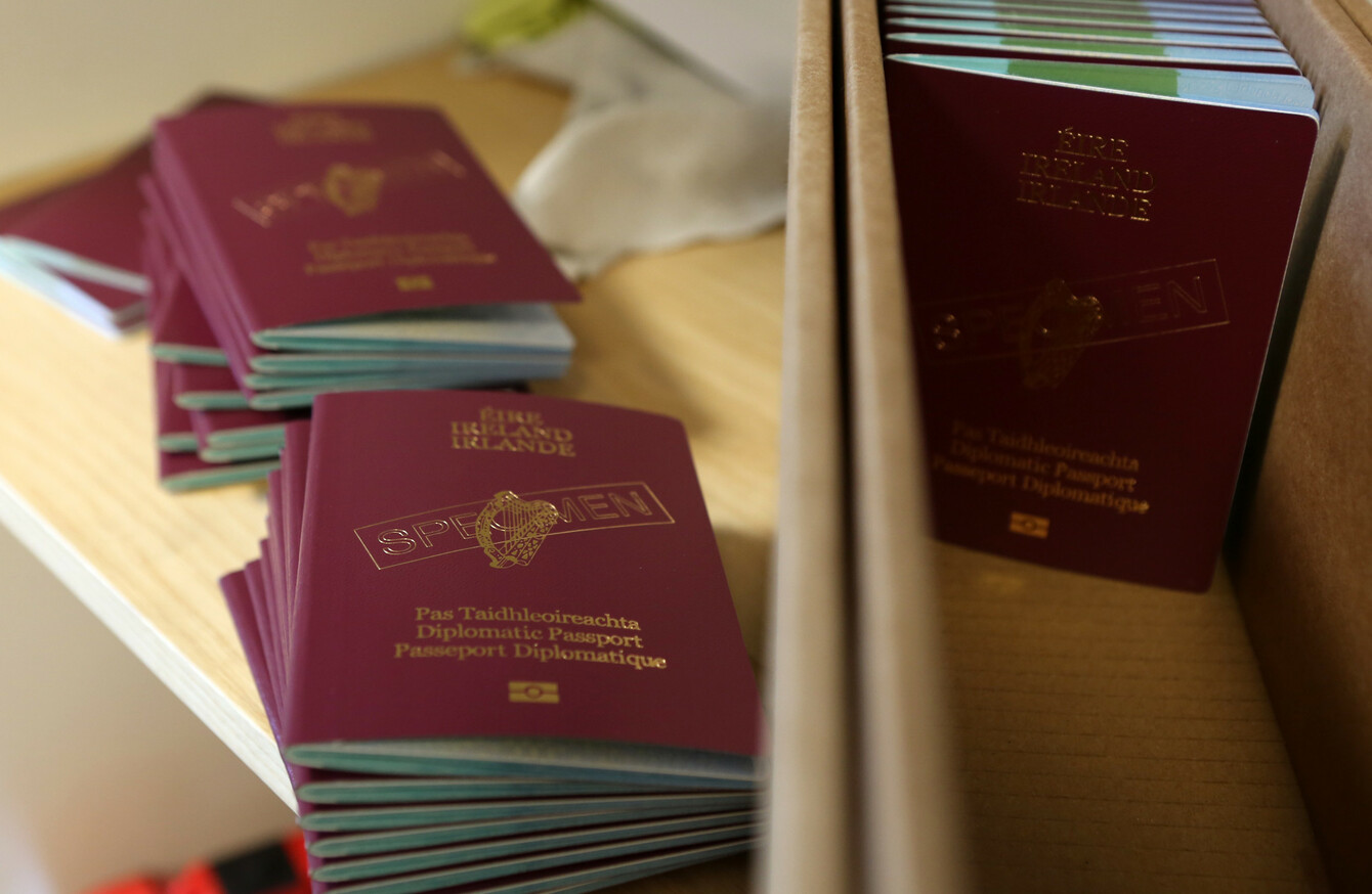 20 of Irish passports issued this year were for people in Northern