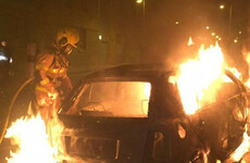 Dublin Fire Brigade crew have rocks thrown at them as they tackle car blaze in city centre