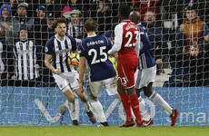 Arsenal left fuming as contentious penalty sees West Brom snatch a point