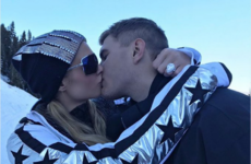 Paris Hilton is showing off her huge engagement ring after breaking the news on Twitter