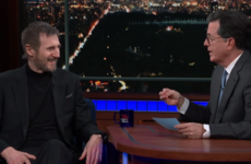 Liam Neeson was a typical da when talking about his Kindle on the Late Show with Stephen Colbert