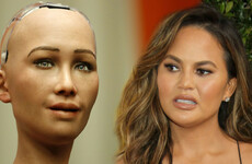 Chrissy Teigen made fun of Sophia the Robot's makeup and received a terrifying response from the robotic woman