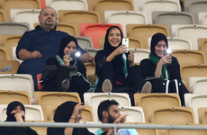 Women attend football match for first time ever in Saudi Arabia