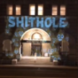 The word 'shithole' was projected onto the Trump Hotel in Washington D.C. last night