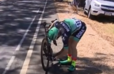 Nightmare 2018 opener for Ireland's Sam Bennett as he's forced way down the field in Oz