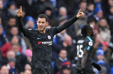 Hazard dazzles with brace as Conte's men get back on track with four-goal win