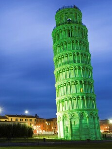 'Greening Tower of Pisa' among latest landmarks turning green on March 17