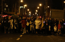 Family and friends of murdered Derek Coakley Hutch turn out for vigil in Dublin's north inner city