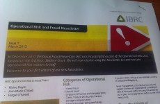 The bank formerly known as Anglo sends fraud newsletter to staff