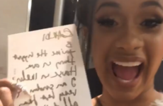 Cardi B freaked out after getting a note from Bono, and it was too cute... It's the Dredge
