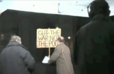 BBC editor flips out, destroys protest sign (video)