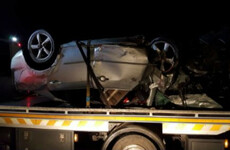 Driver arrested on suspicion of drink driving after totalling car in collision