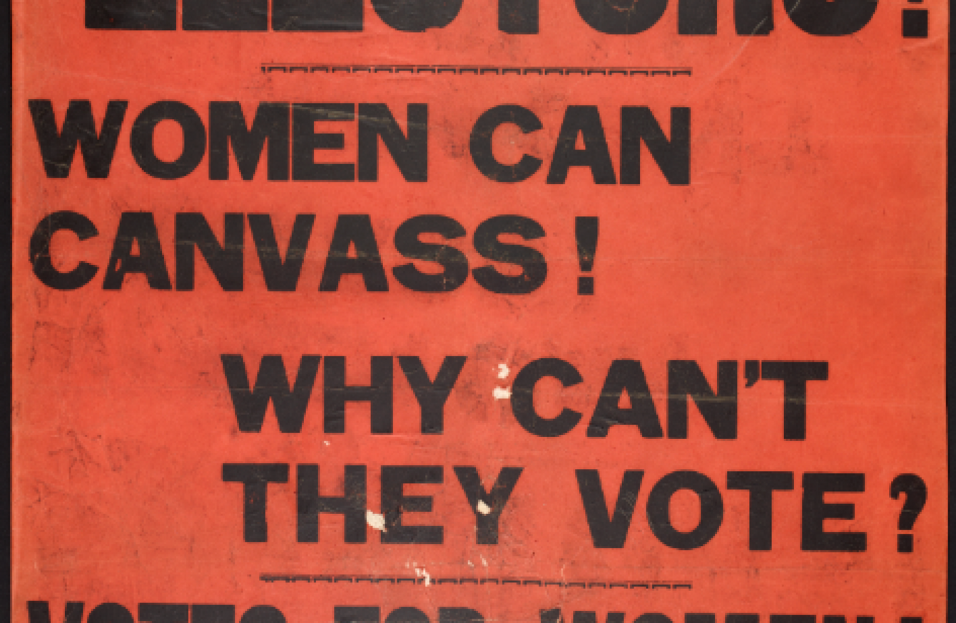 On This Day 100 Years Ago Irish Women Got The Vote TheJournal ie