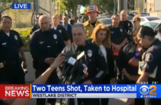 A 12-year-old girl has been arrested after a school shooting in LA