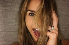 Vogue Williams shared a photo of her €170,000 ring in her engagement announcement