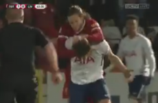 Adam Lallana completely lost it in a Liverpool U23 game last night