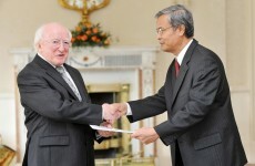 Mr President I presume? Three new ambassadors present credentials at the Áras