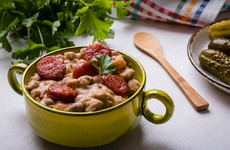 Use remaining old-season veg and store cupboard ingredients for a delicious cassoulet