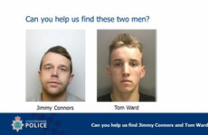Two Irish men are wanted in the UK in connection with the murder of an 87-year-old man