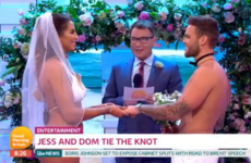 Jess and Dom from Love Island got married in swimsuits on Good Morning Britain