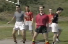 People cannot get over this 1994 footage of Boyzone rehearsing beneath some goalposts