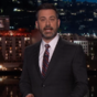 A tearful Jimmy Kimmel opened his show with a heartfelt plea for stricter gun control in the US
