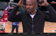 Jamie Foxx walked out of a live interview when he was asked about Katie Holmes