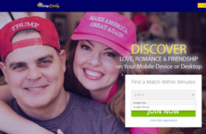 Loads of people are cracking jokes about a dating website that's only open to heterosexual Trump voters